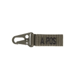Tactical carabiner keyholder with blood type