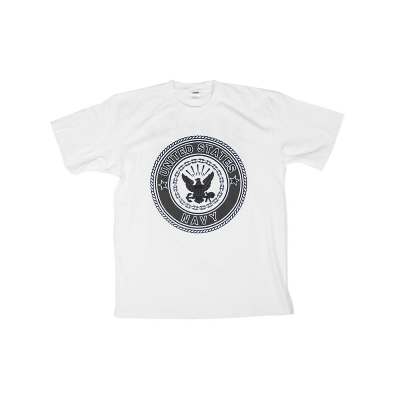 T-shirt United States Navy - white