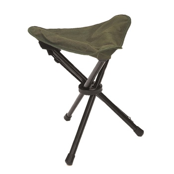 3-Leg Folding Stool - Olive