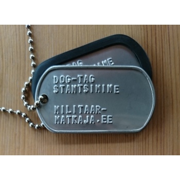 Dog Tag (stantsimisega) - Roostevaba teras