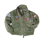 CWU Kids Flight Jacket Witch Patches